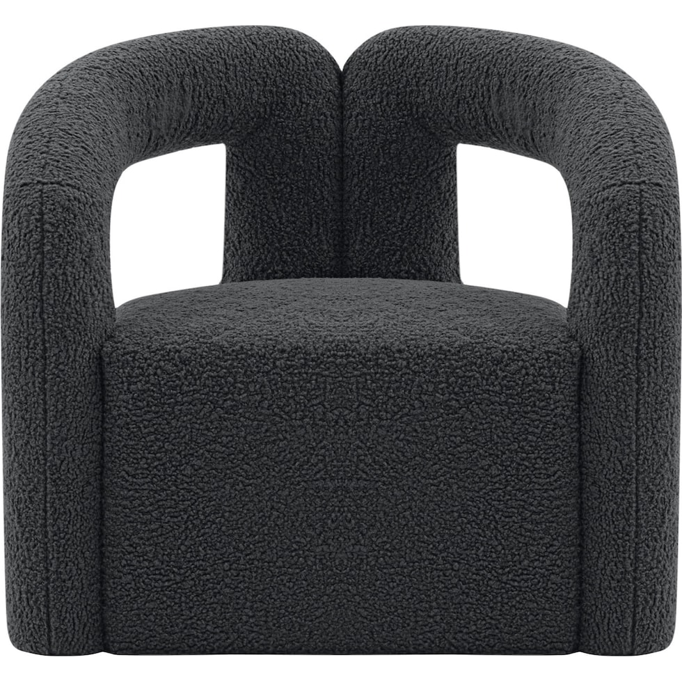 edmonda black accent chair   