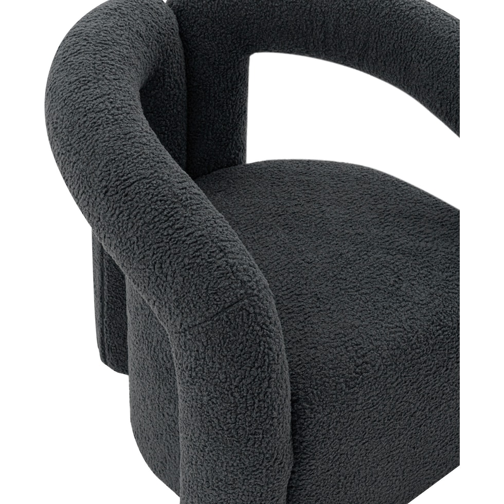 edmonda black accent chair   