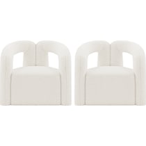 edmonda cream accent chair   