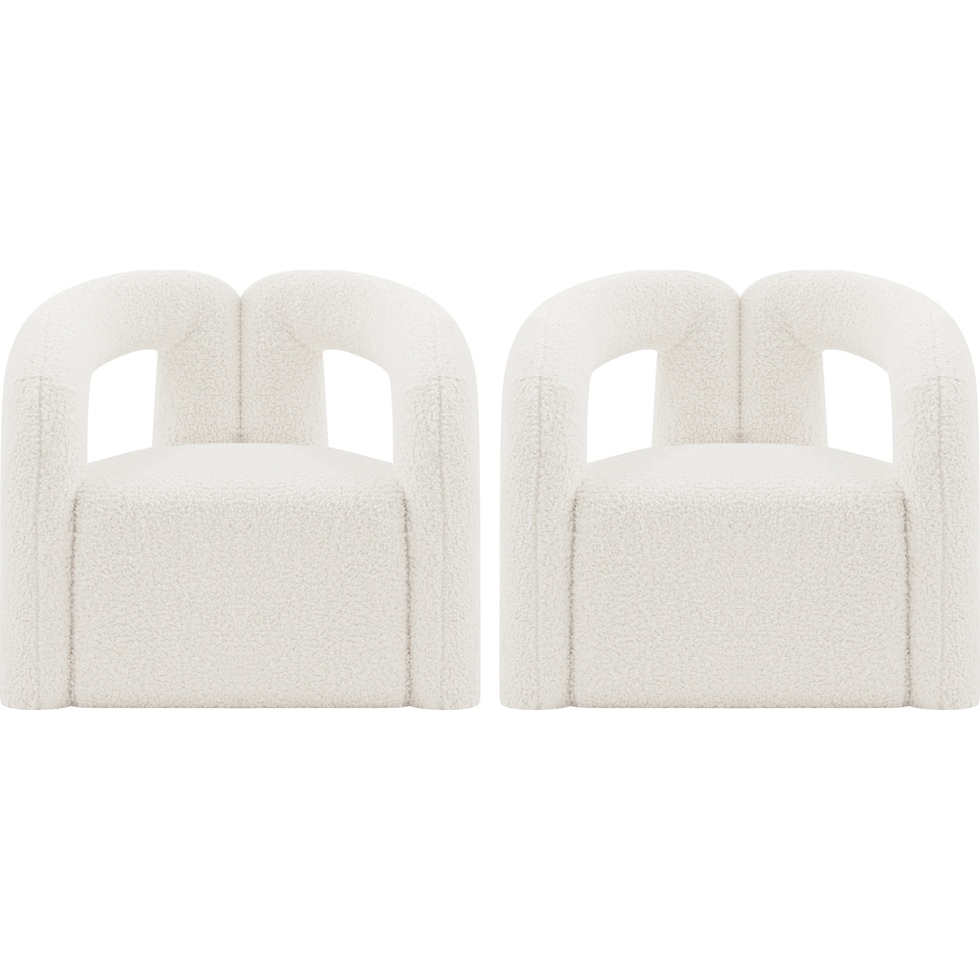 edmonda cream accent chair   