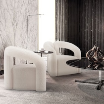edmonda cream accent chair   