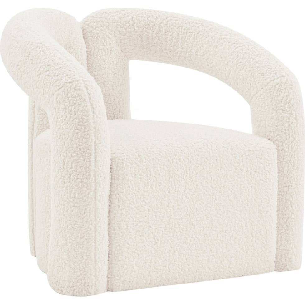 edmonda cream accent chair   