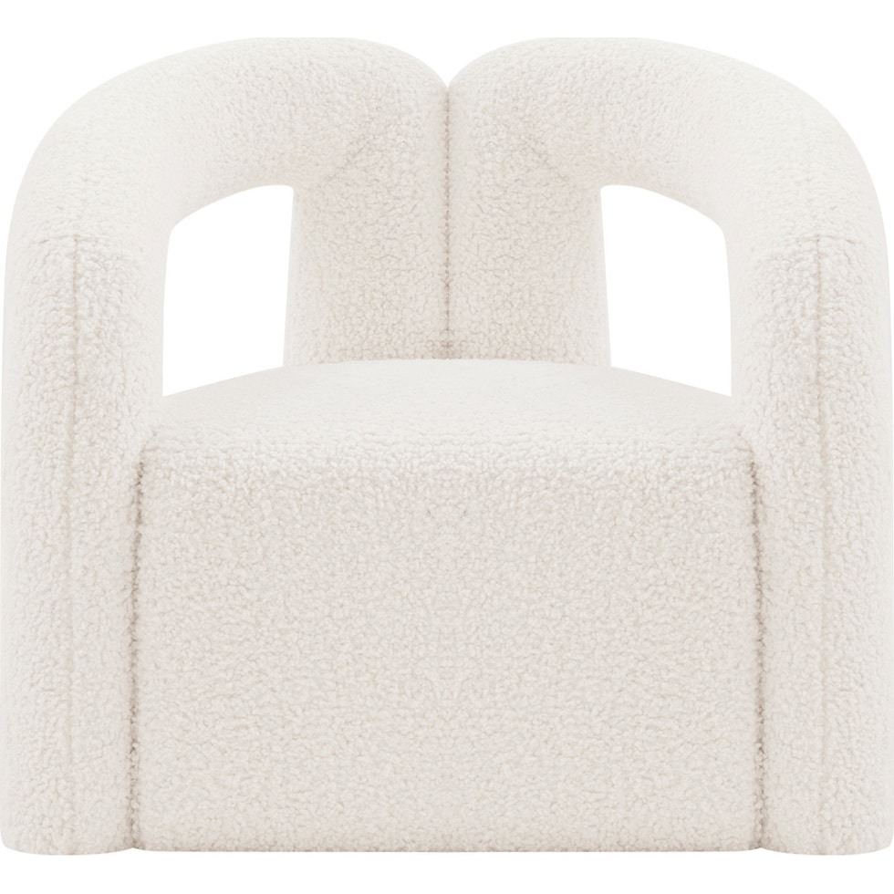 edmonda cream accent chair   
