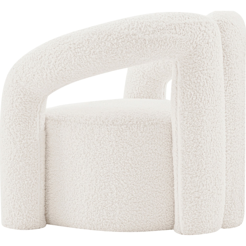 edmonda cream accent chair   