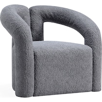 edmonda gray accent chair   