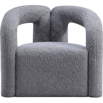 edmonda gray accent chair   