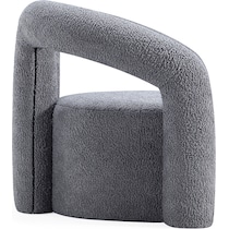 edmonda gray accent chair   