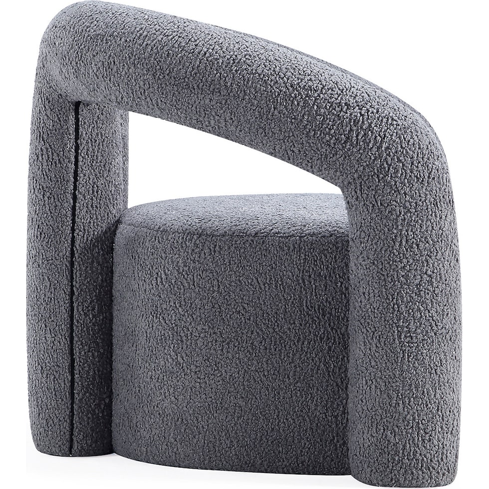 edmonda gray accent chair   