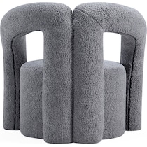 edmonda gray accent chair   