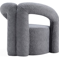 edmonda gray accent chair   