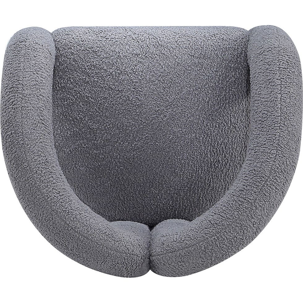 edmonda gray accent chair   