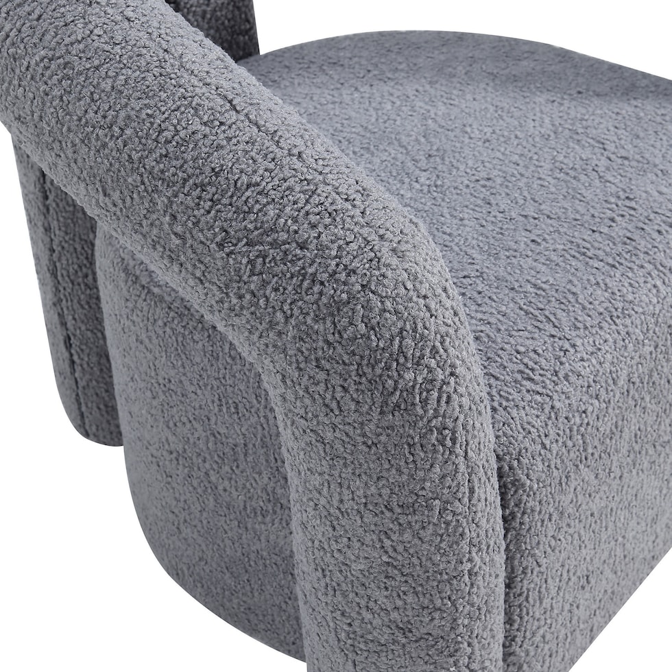 edmonda gray accent chair   