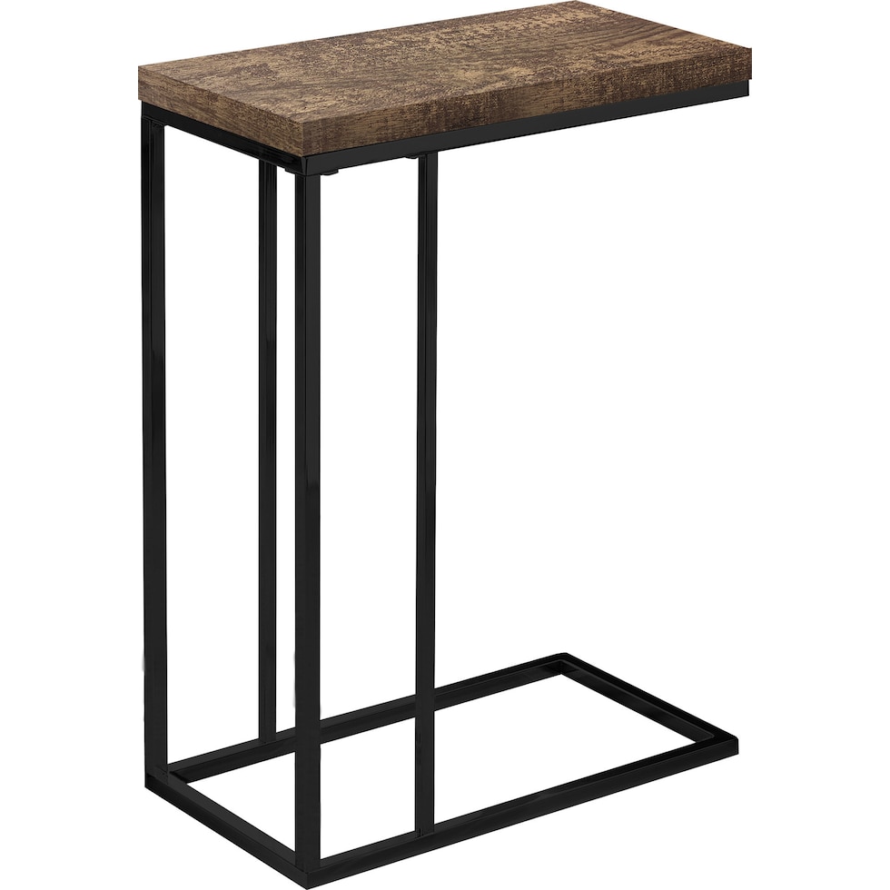 edmund brown black chairside table   