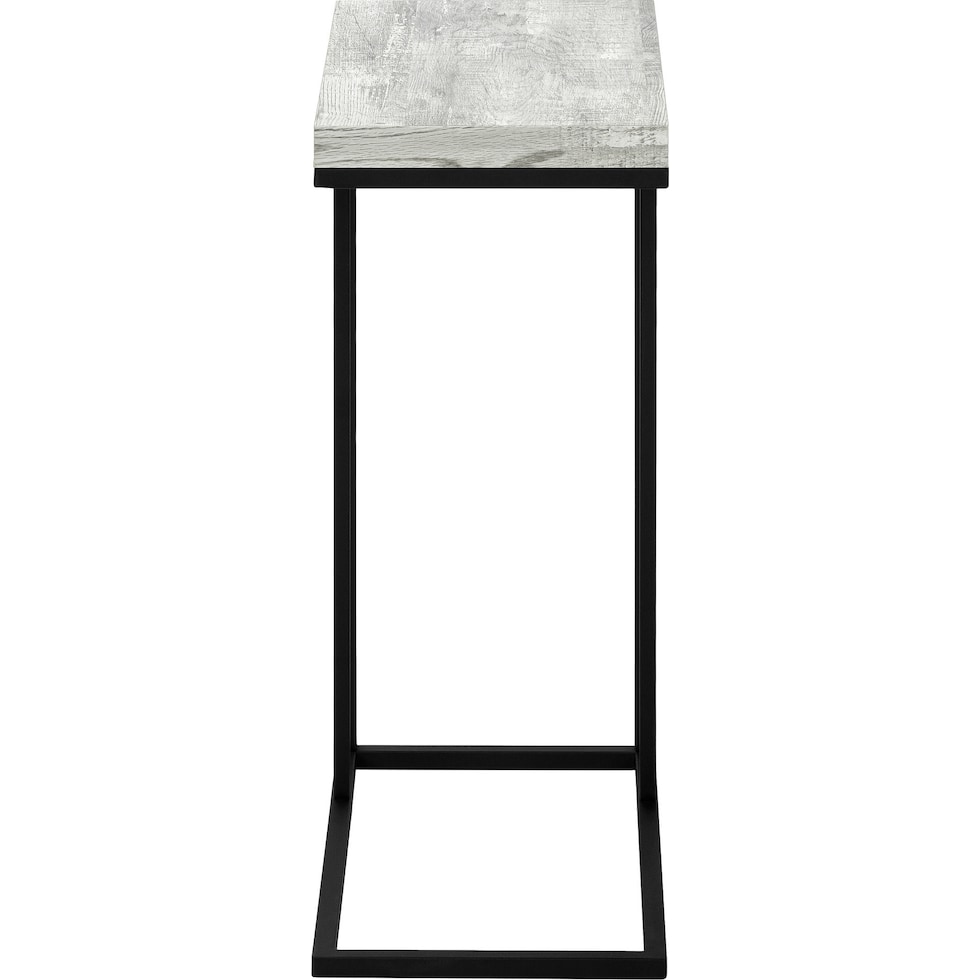 edmund gray black chairside table   