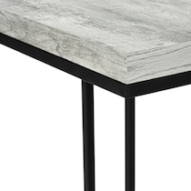 edmund gray black chairside table   