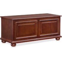 edson dark brown accent chest   