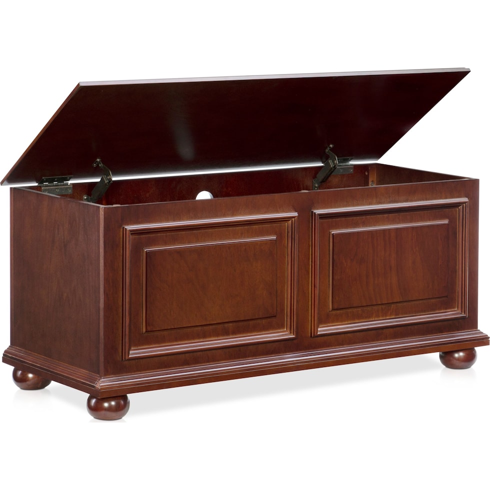 edson dark brown accent chest   