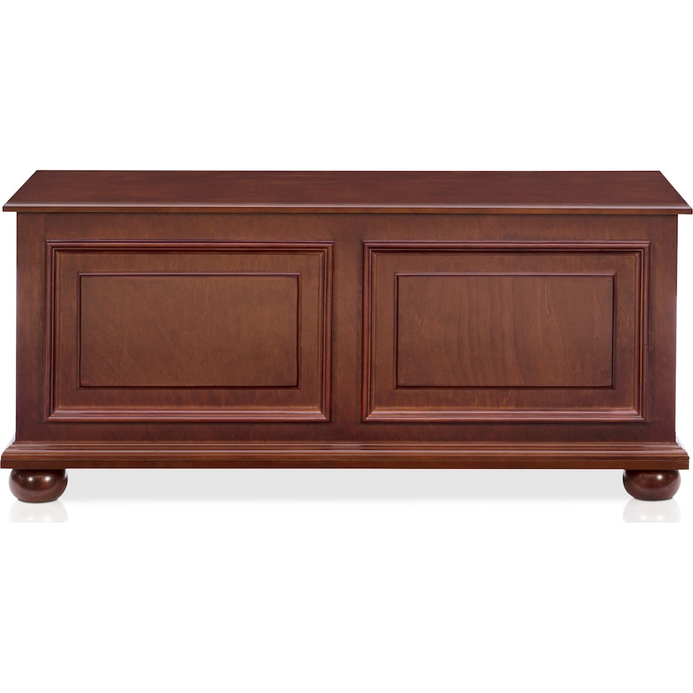 edson dark brown accent chest   