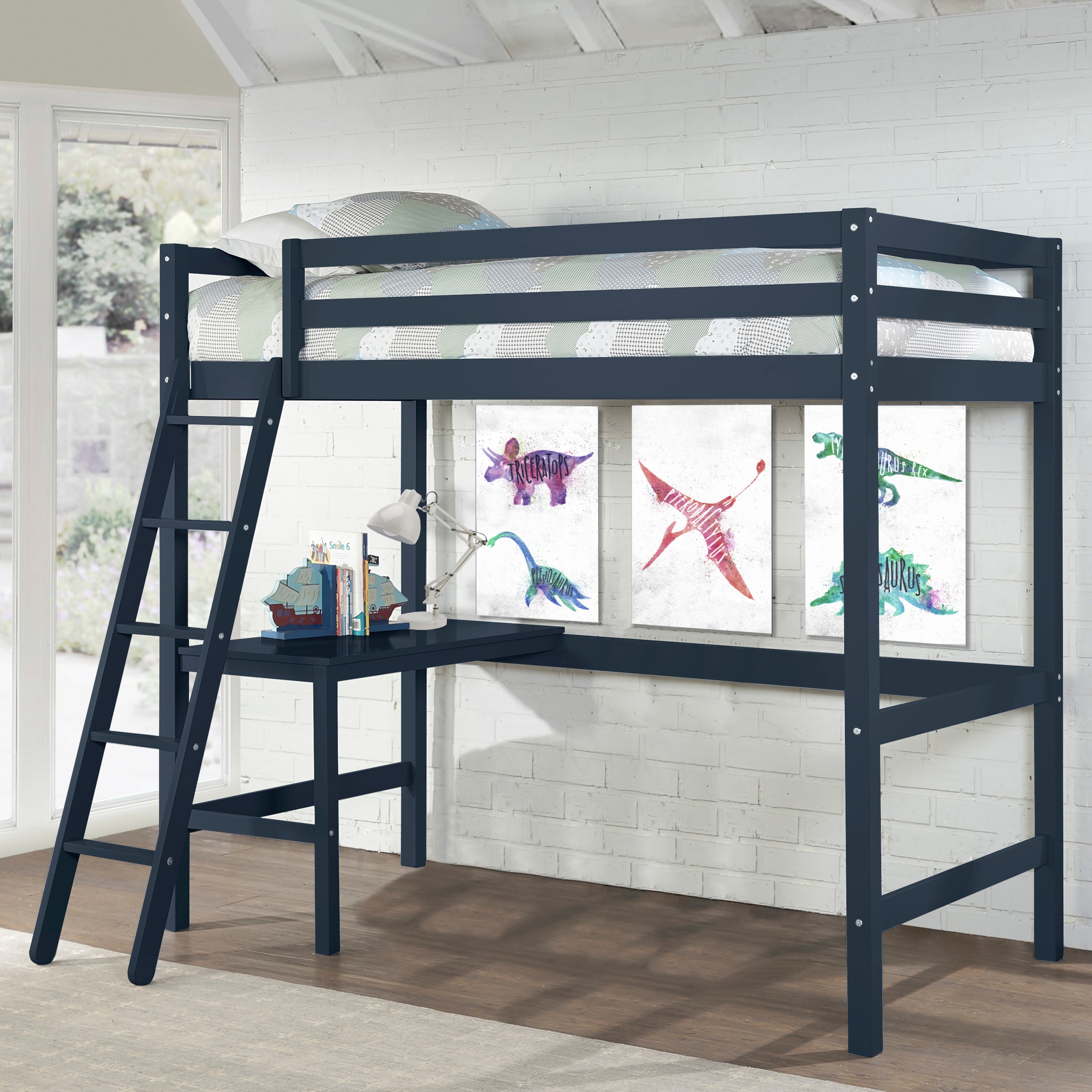 Blue sales loft bed