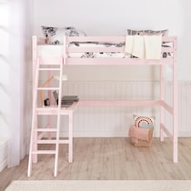 elara pink twin bed   