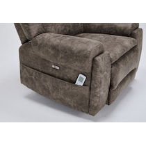 elden dark brown recliner   