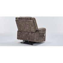 elden dark brown recliner   