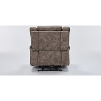 elden dark brown recliner   