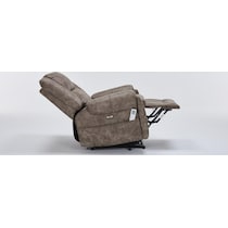 elden dark brown recliner   