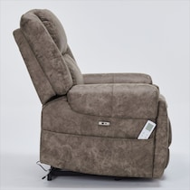 elden dark brown recliner   