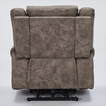 elden dark brown recliner   