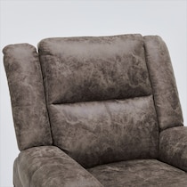 elden dark brown recliner   