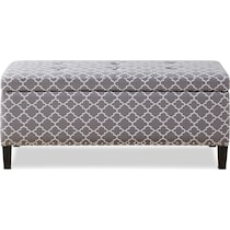 eleanor gray storage bench   