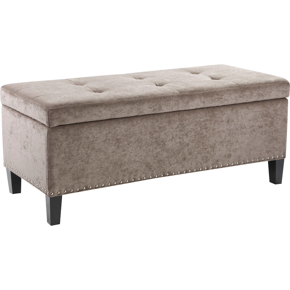 eleanor taupe bench   