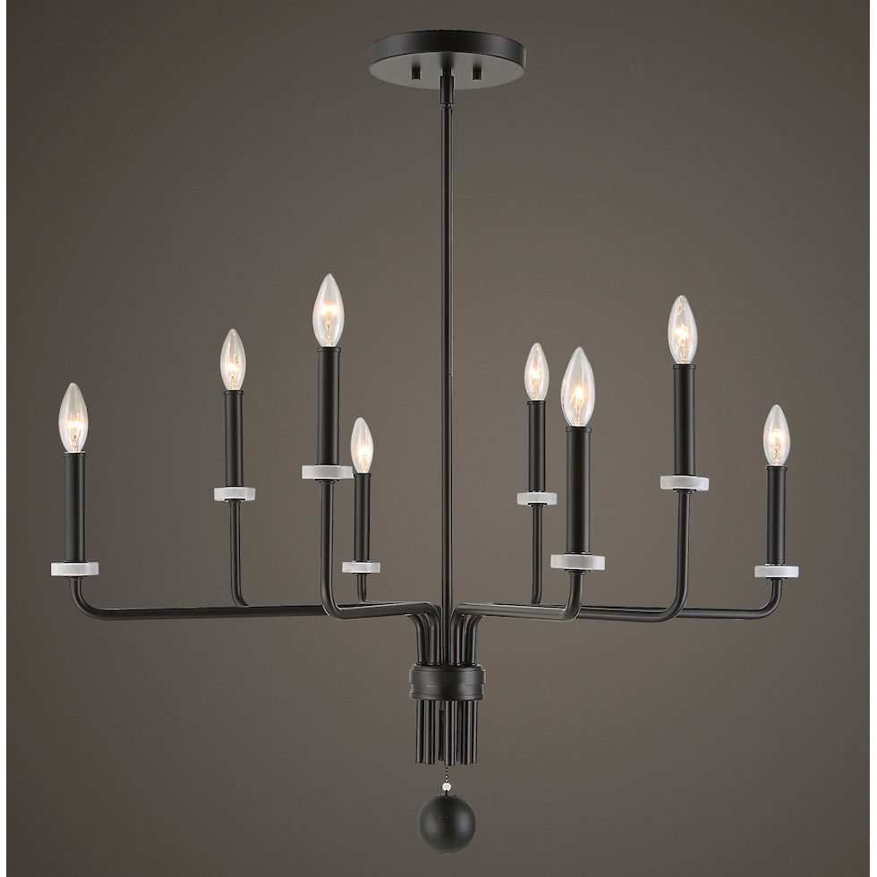 elegance black chandelier   