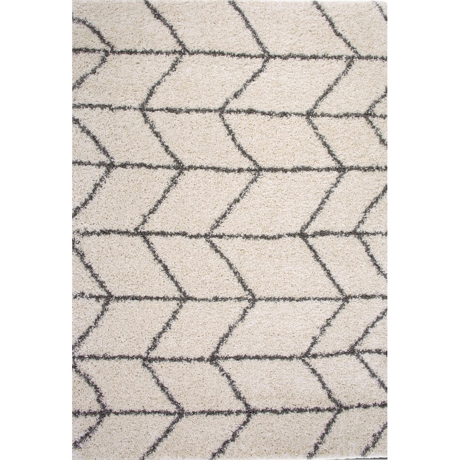 elements ivory charcoal area rug ' x '   