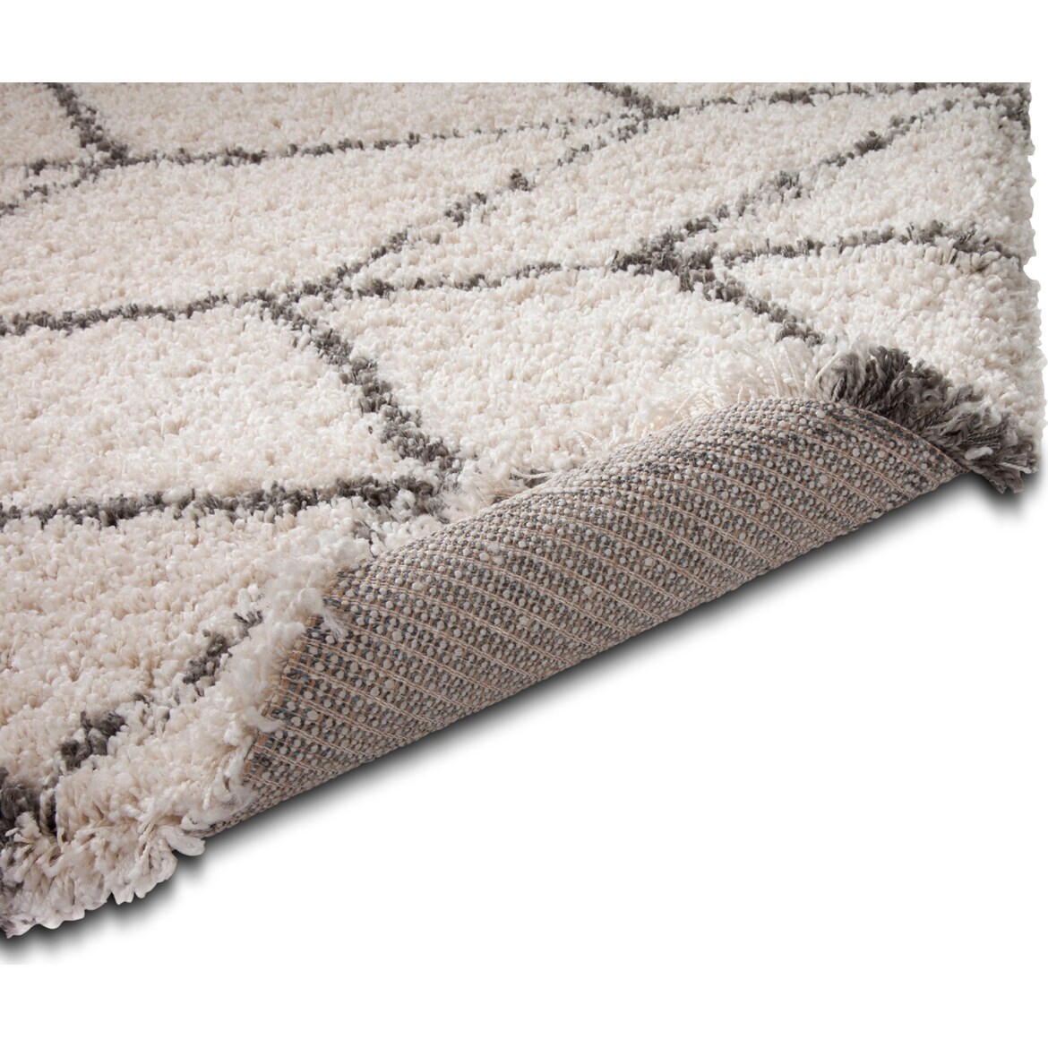 Elements Area Rug Ivory and Charcoal Value City Furniture and