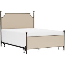elena linen bronze queen bed   