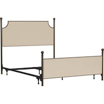 elena linen bronze queen bed   