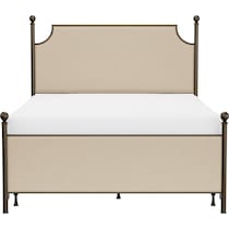 elena linen bronze queen bed   