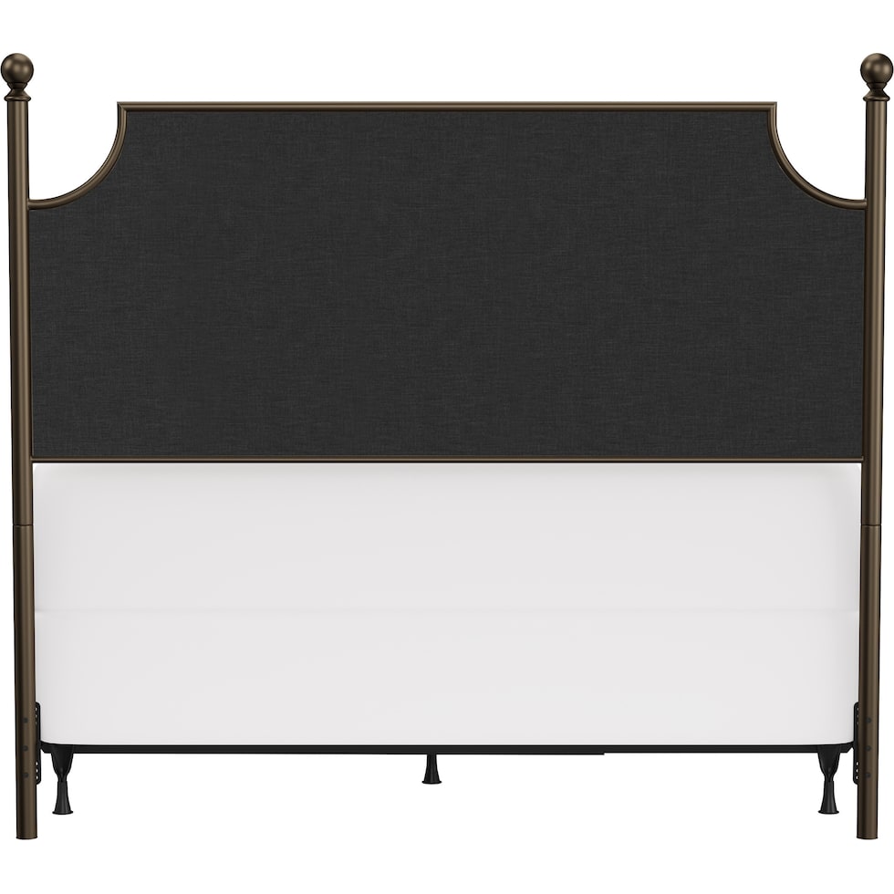 elena linen bronze queen bed   