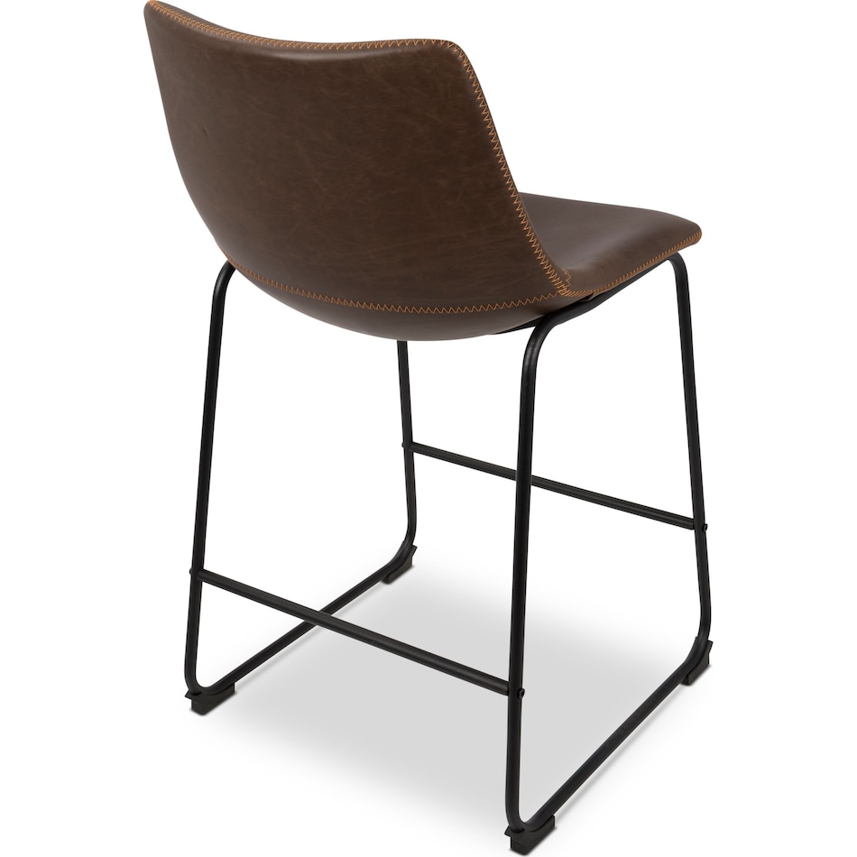 eli dark brown counter height stool   