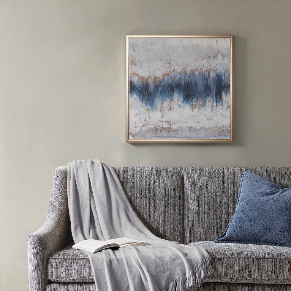 elia blue gray wall art   