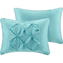 eliana blue queen bedding set   