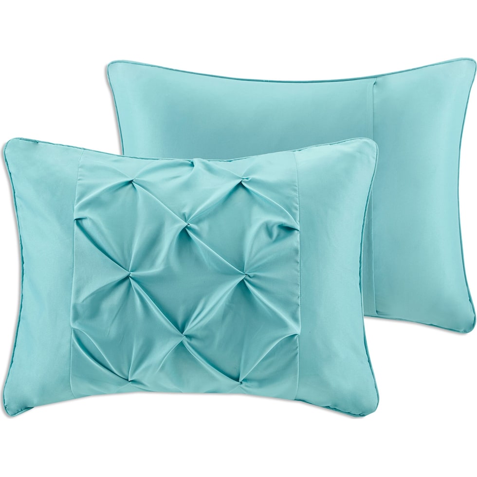 eliana blue queen bedding set   