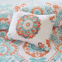 eliana blue queen bedding set   