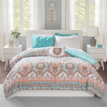 eliana blue twin bedding set   