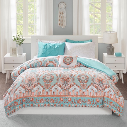 Eliana Twin Comforter and Sheet Set