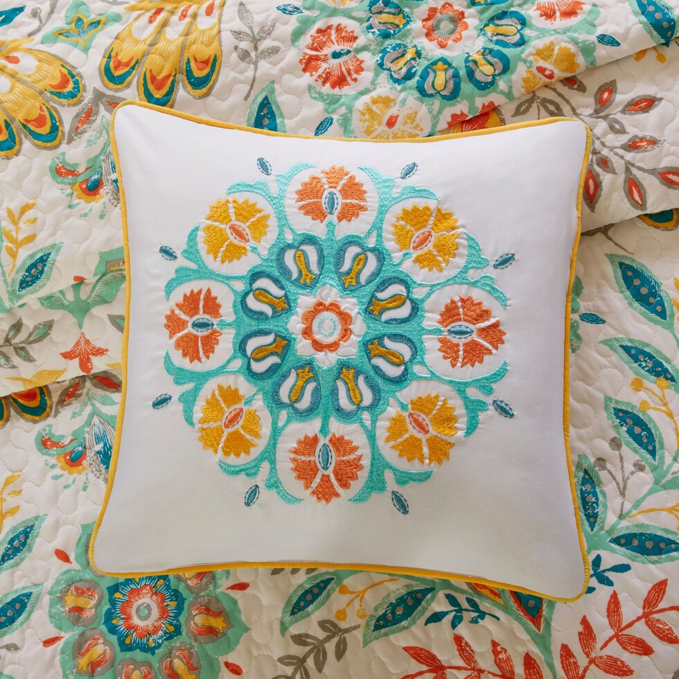 eliana multicolor full queen bedding set   