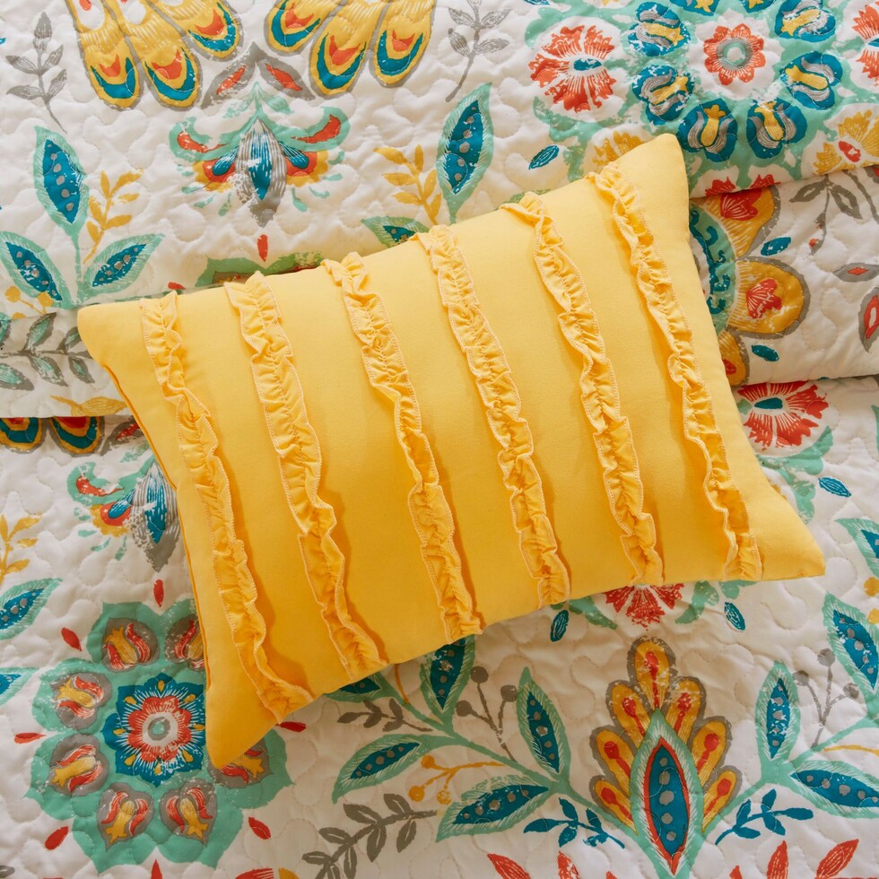 eliana multicolor full queen bedding set   