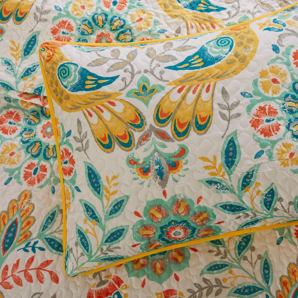 eliana multicolor full queen bedding set   